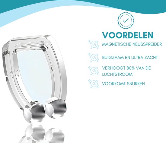Twenty4seven® Anti Snurk Neuscl
ips - 4 Stuks - Magnetische Neusspreider - Snurkproducten - Werkt Tegen Snurken
