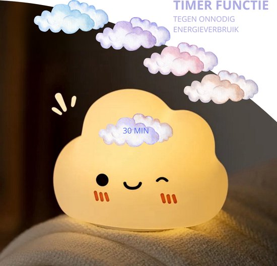 Twenty4seven® LED Wolk Nachtlampje