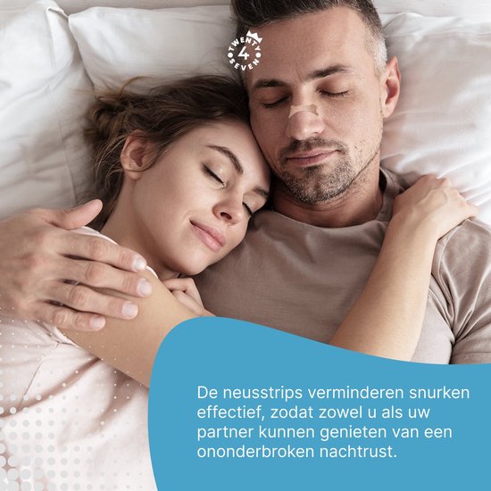 Twenty4seven® Anti Snurk Neus strips - 90 Stuks - Neuspleisters - Neusspreider - Nasal Strips - Helpt Tegen Snurken & Verbetert Nachtrust